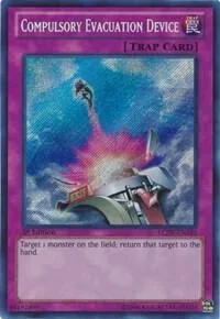 Compulsory Evacuation Device LCJW-EN295 Yu-Gi-Oh card from Legendary Collection 4: Joey's World
