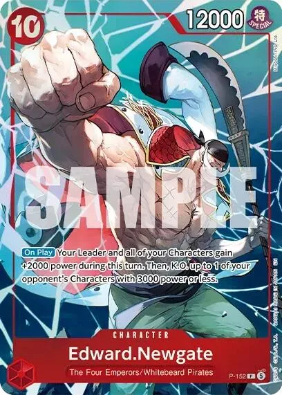 Edward.Newgate Premium Card Collection -Flame-Flame Fruit Coliseum Edition- P-152 One Piece card from One Piece Promotion Cards