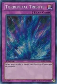 Torrential Tribute LCJW-EN294 Yu-Gi-Oh card from Legendary Collection 4: Joey's World