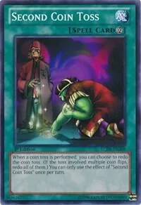 Second Coin Toss LCJW-EN268 Yu-Gi-Oh card from Legendary Collection 4: Joey's World
