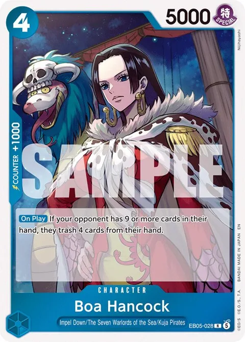 Boa Hancock EB05-028 One Piece card from Extra Booster: One Piece Heroines Edition Vol. 2