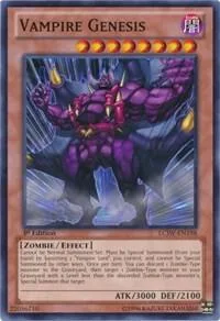 Vampire Genesis LCJW-EN198 Yu-Gi-Oh card from Legendary Collection 4: Joey's World