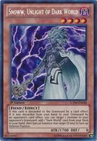 Snoww, Unlight of Dark World LCJW-EN248 Yu-Gi-Oh card from Legendary Collection 4: Joey's World