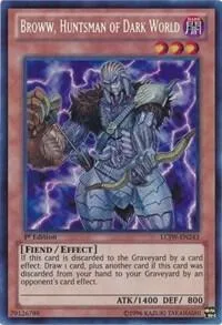 Broww, Huntsman of Dark World LCJW-EN243 Yu-Gi-Oh card from Legendary Collection 4: Joey's World