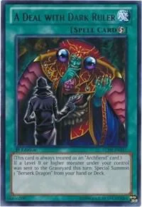 A Deal with Dark Ruler LCJW-EN241 Yu-Gi-Oh card from Legendary Collection 4: Joey's World