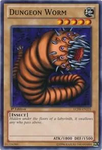 Dungeon Worm LCJW-EN221 Yu-Gi-Oh card from Legendary Collection 4: Joey's World