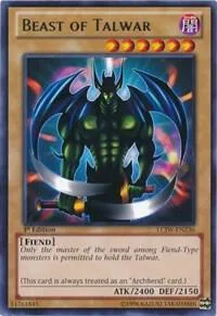 Beast of Talwar LCJW-EN236 Yu-Gi-Oh card from Legendary Collection 4: Joey's World