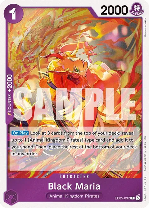 Black Maria EB05-037 One Piece card from Extra Booster: One Piece Heroines Edition Vol. 2