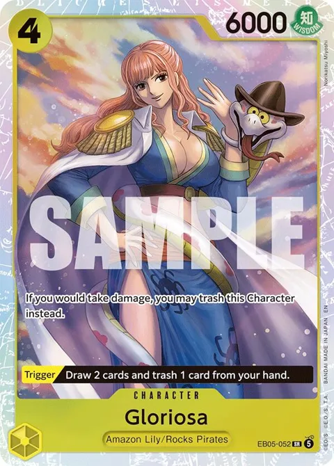 Gloriosa EB05-052 One Piece card from Extra Booster: One Piece Heroines Edition Vol. 2