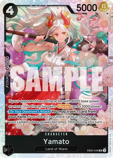 Yamato EB05-046 One Piece card from Extra Booster: One Piece Heroines Edition Vol. 2