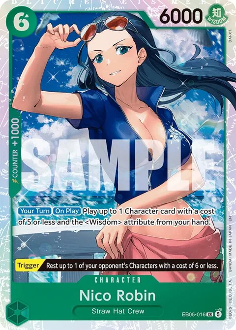 Nico Robin EB05-016 One Piece card from Extra Booster: One Piece Heroines Edition Vol. 2