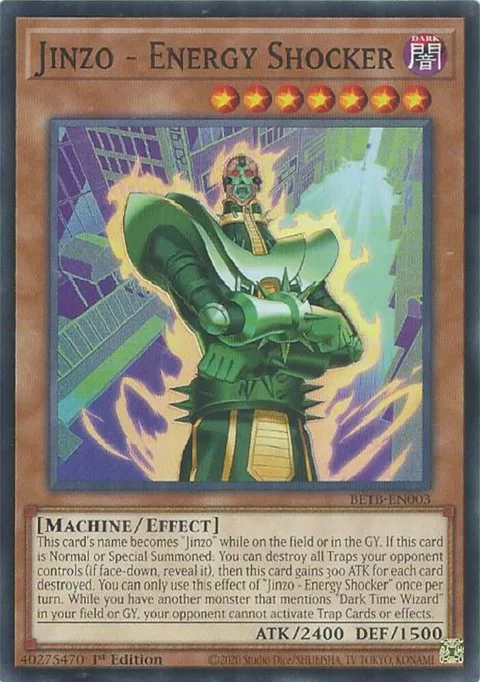 Jinzo - Energy Shocker BETB-EN003 Yu-Gi-Oh card from Beyond the Brave