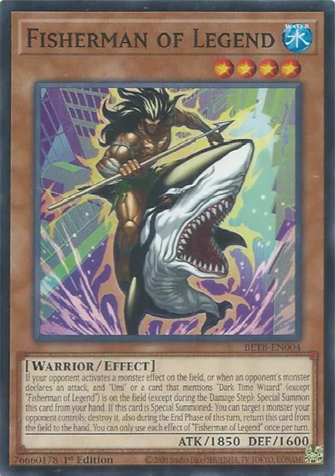 Fisherman of Legend BETB-EN004 Yu-Gi-Oh card from Beyond the Brave