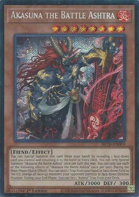 Akasuna the Battle Ashtra BETB-EN009 Yu-Gi-Oh card from Beyond the Brave