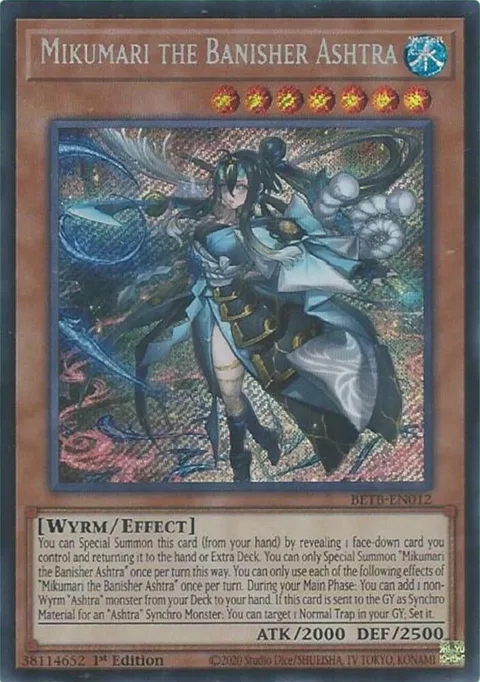 Mikumari the Banisher Ashtra BETB-EN012 Yu-Gi-Oh card from Beyond the Brave