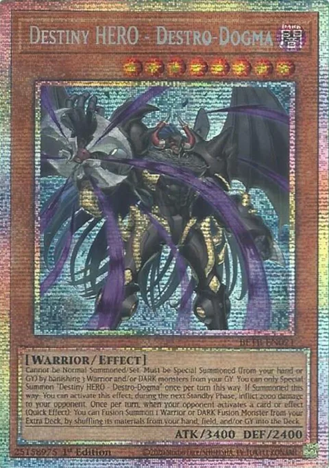 Destiny HERO - Destro-Dogma Starlight Rare BETB-EN021 Yu-Gi-Oh card from Beyond the Brave