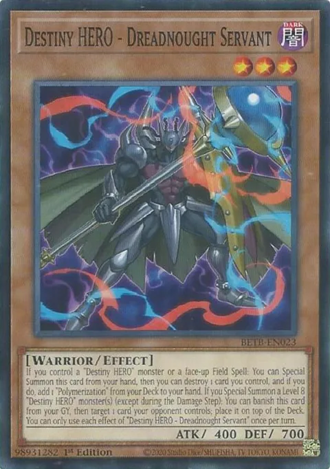 Destiny HERO - Dreadnought Servant BETB-EN023 Yu-Gi-Oh card from Beyond the Brave