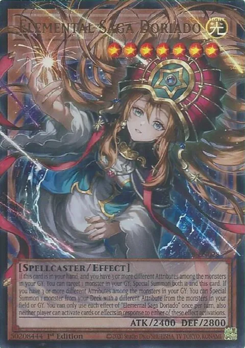 Elemental Saga Doriado Extended Art BETB-EN028 Yu-Gi-Oh card from Beyond the Brave