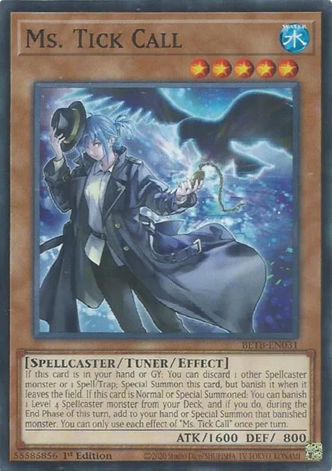 Ms. Tick Call BETB-EN031 Yu-Gi-Oh card from Beyond the Brave