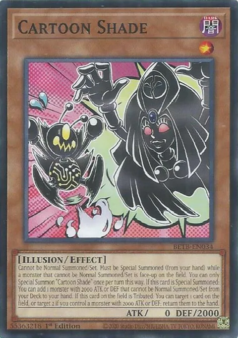 Cartoon Shade BETB-EN034 Yu-Gi-Oh card from Beyond the Brave