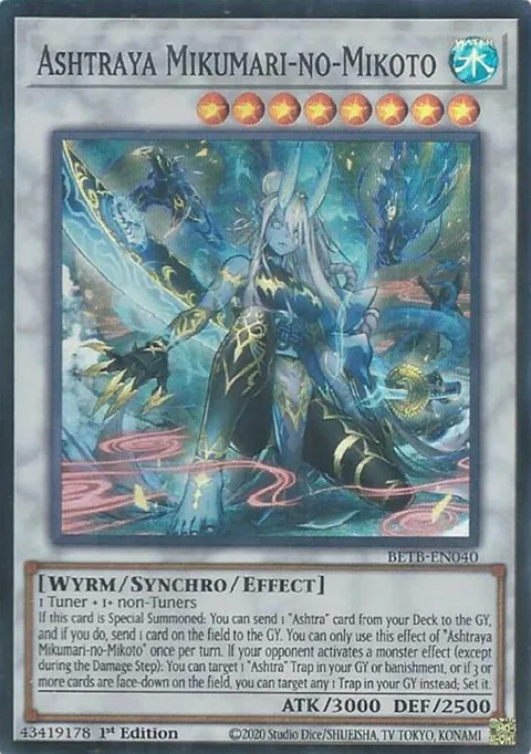 Ashtraya Mikumari-no-Mikoto BETB-EN040 Yu-Gi-Oh card from Beyond the Brave