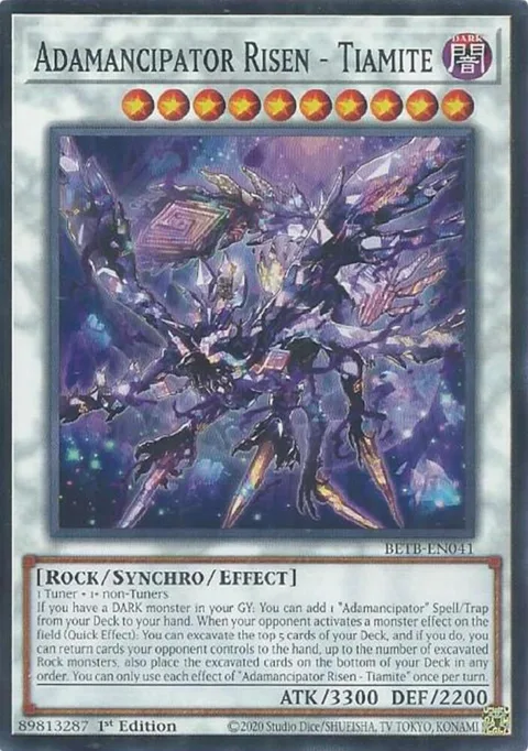 Adamancipator Risen - Tiamite BETB-EN041 Yu-Gi-Oh card from Beyond the Brave