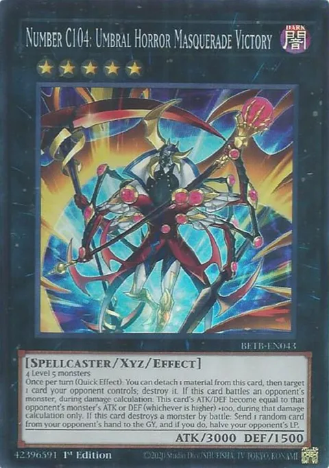 Number C104: Umbral Horror Masquerade Victory BETB-EN043 Yu-Gi-Oh card from Beyond the Brave