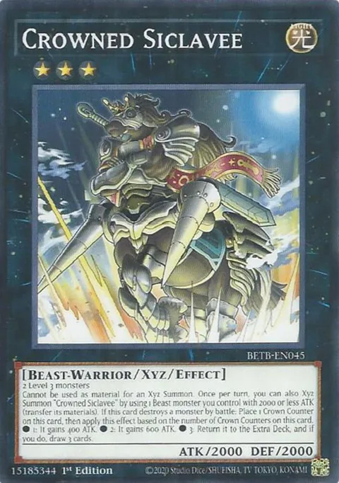Crowned Siclavee BETB-EN045 Yu-Gi-Oh card from Beyond the Brave