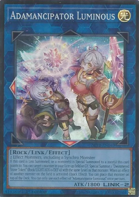 Adamancipator Luminous BETB-EN049 Yu-Gi-Oh card from Beyond the Brave