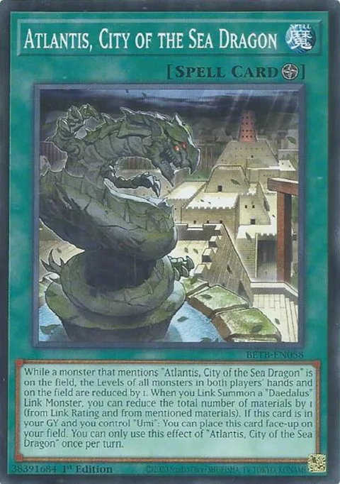 Atlantis, City of the Sea Dragon BETB-EN058 Yu-Gi-Oh card from Beyond the Brave