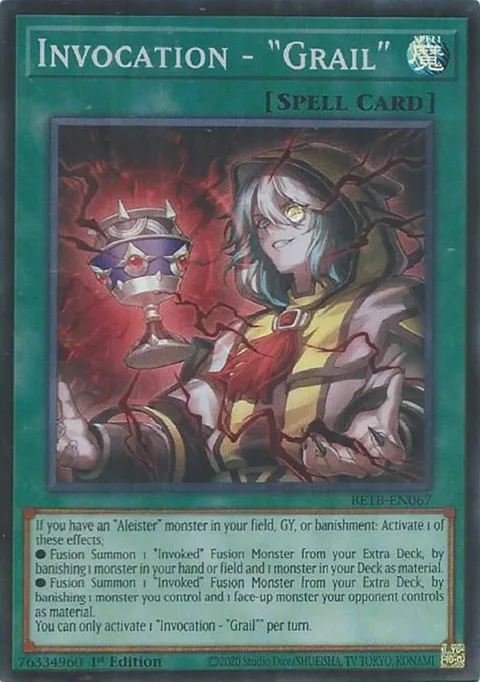 Invocation - "Grail" BETB-EN067 Yu-Gi-Oh card from Beyond the Brave