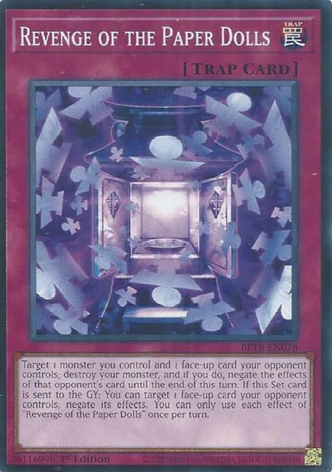 Revenge of the Paper Dolls BETB-EN078 Yu-Gi-Oh card from Beyond the Brave