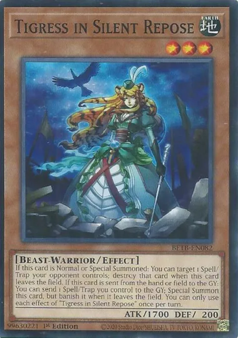 Tigress in Silent Repose BETB-EN082 Yu-Gi-Oh card from Beyond the Brave