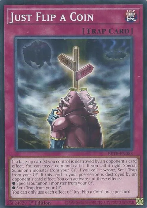 Just Flip a Coin BETB-EN083 Yu-Gi-Oh card from Beyond the Brave