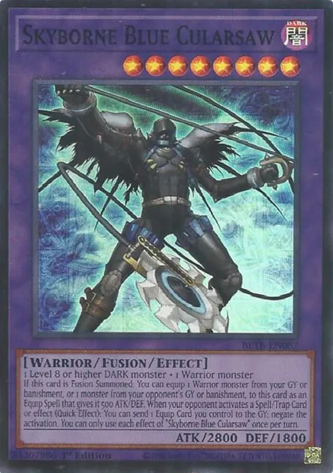Skyborne Blue Cularsaw BETB-EN087 Yu-Gi-Oh card from Beyond the Brave