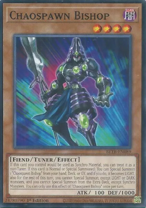 Chaospawn Bishop BETB-EN089 Yu-Gi-Oh card from Beyond the Brave