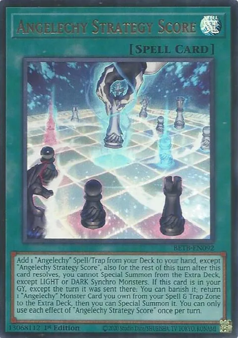 Angelechy Strategy Score BETB-EN092 Yu-Gi-Oh card from Beyond the Brave