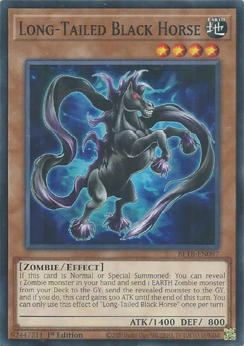 Long-Tailed Black Horse BETB-EN097 Yu-Gi-Oh card from Beyond the Brave