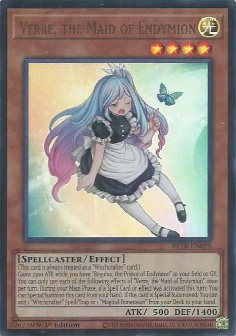 Verre, the Maid of Endymion BETB-EN098 Yu-Gi-Oh card from Beyond the Brave