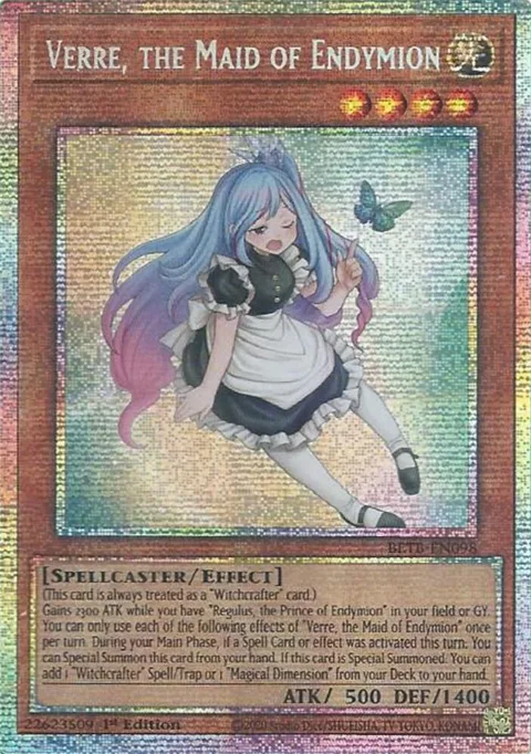 Verre, the Maid of Endymion Starlight Rare BETB-EN098 Yu-Gi-Oh card from Beyond the Brave