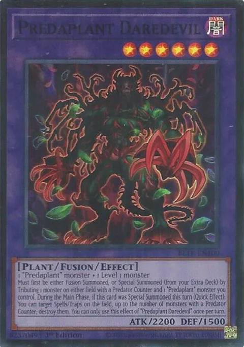Predaplant Daredevil BETB-EN100 Yu-Gi-Oh card from Beyond the Brave