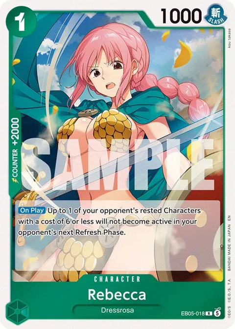 Rebecca EB05-018 One Piece card from Extra Booster: One Piece Heroines Edition Vol. 2