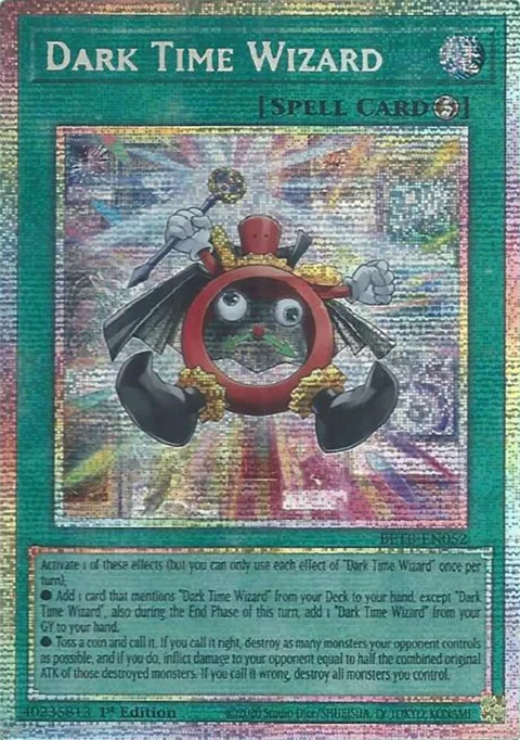 Dark Time Wizard Starlight Rare BETB-EN052 Yu-Gi-Oh card from Beyond the Brave