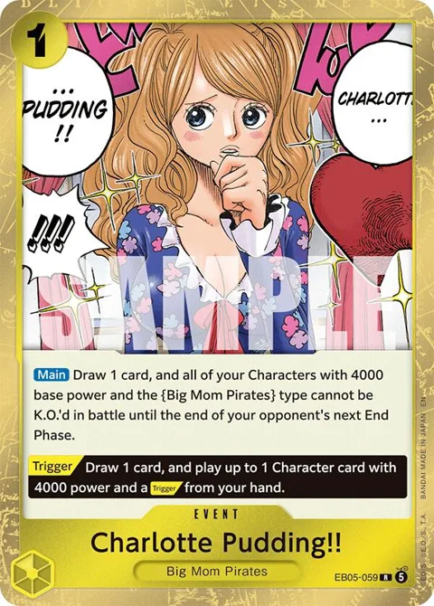 Charlotte Pudding!! EB05-059 One Piece card from Extra Booster: One Piece Heroines Edition Vol. 2