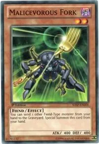 Malicevorous Fork SHSP-EN004 Yu-Gi-Oh card from Shadow Specters