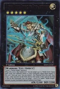 Sacred Noble Knight of King Artorigus SHSP-EN087 1st Edition Yu-Gi-Oh card from Shadow Specters