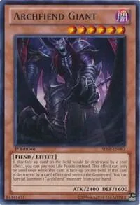 Archfiend Giant SHSP-EN083 Unlimited Yu-Gi-Oh card from Shadow Specters