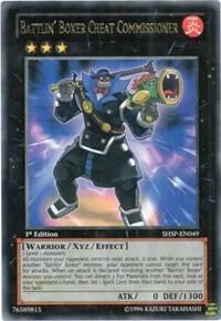 Battlin' Boxer Cheat Commissioner SHSP-EN049 Yu-Gi-Oh card from Shadow Specters
