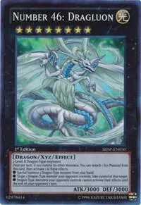 Number 46: Dragluon SHSP-EN050 1st Edition Yu-Gi-Oh card from Shadow Specters