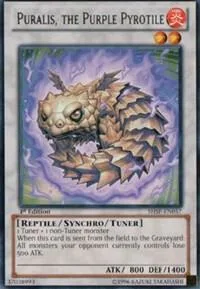 Puralis, the Purple Pyrotile SHSP-EN057 Unlimited Yu-Gi-Oh card from Shadow Specters